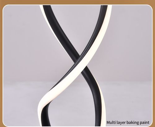 Atmosphere Essential: Infinity Loop Bedside Lamp with Gentle Light, Nordic Aesthetic for Any Space