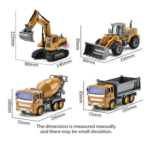 Children's Remote Control Construction Vehicle Toy Set