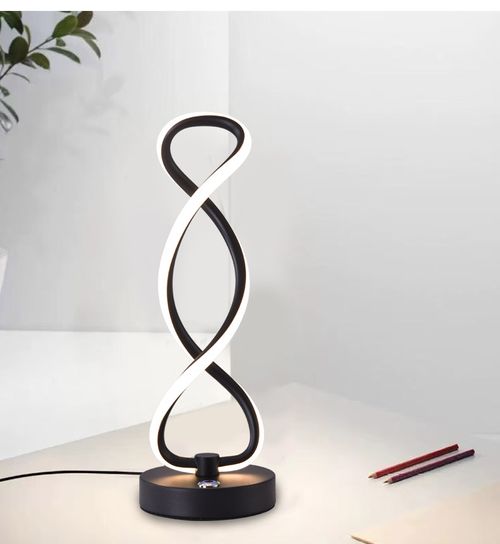 Atmosphere Essential: Infinity Loop Bedside Lamp with Gentle Light, Nordic Aesthetic for Any Space
