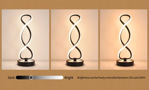 Atmosphere Essential: Infinity Loop Bedside Lamp with Gentle Light, Nordic Aesthetic for Any Space