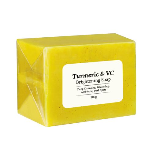 Turmeric Soap Curcuma C sabão 200g limpeza profunda eliminação de acne impressão rosto sabão manual TK explosão
