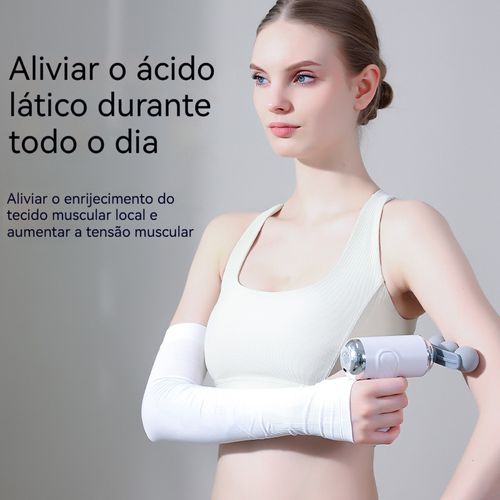 Casa Fitness Mini Musculo Pistola Intermutável Massagista de Corpo Bater Profundo Músculos Relaxar Ombro e Cintura Massagista de costas
