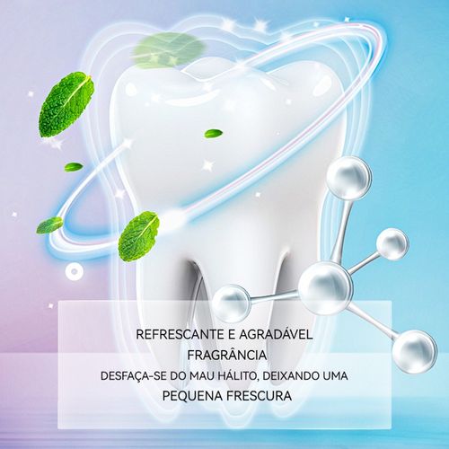 Pasta de dentes brancante com nicotinamida para família, homens e mulheres. Remove amarelo, refresca o hálito, branca os dentes e protege as gengivas