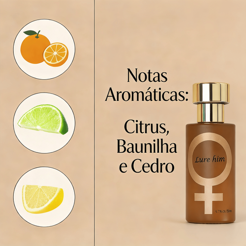 Perfume LURE HER HIM (Para Homens & Mulheres) — Fragrância Leve & Duradoura, Ideal para Encontros