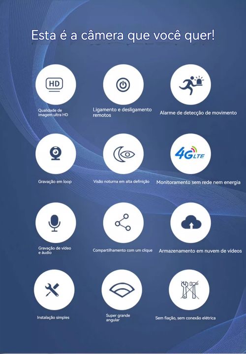 Câmera de vigilância câmera HD de rede sem fio inteligente gravação remota de áudio e vídeo para telefone celular doméstico