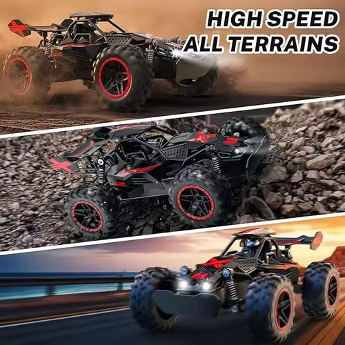Remote Control Off-Road Vehicle, Multi-Terrain Driving Climbing Car, Remote Control Electric Toy Car with Lights
