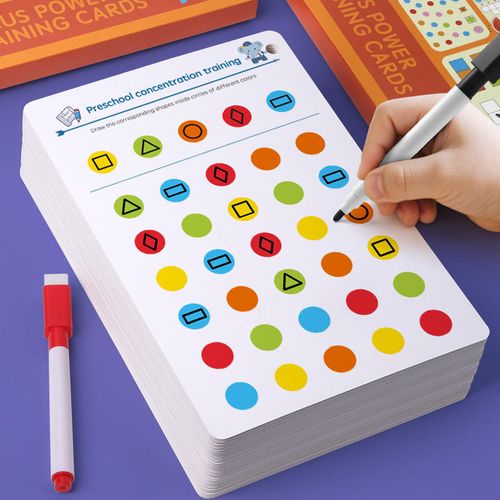 Reusable Practice Workbook for Children: Activity Book with Red Letter Tracing Board (Suitable for Ages 5–14)