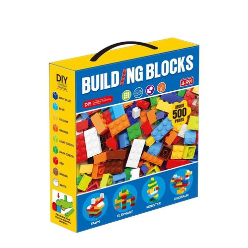Building block set, ABS plastic, DIY building block assembly toy, children's gift.