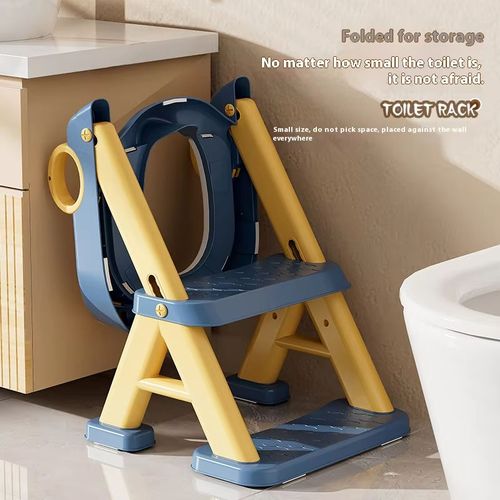 Adjustable and foldable toilet for children(Step stool+ladder)