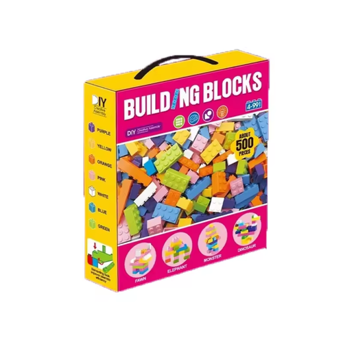 Building block set, ABS plastic, DIY building block assembly toy, children's gift.