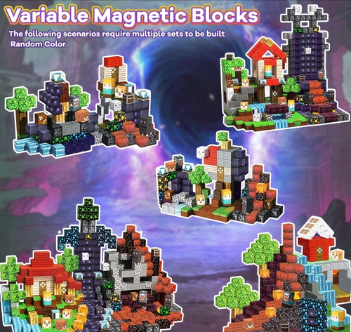 Magnetic building block toys(Logical thinking training)
