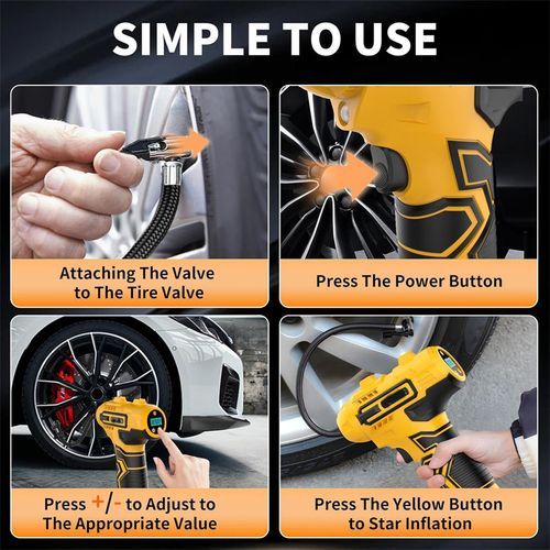 Cordless Tire Inflator（With LED lights）