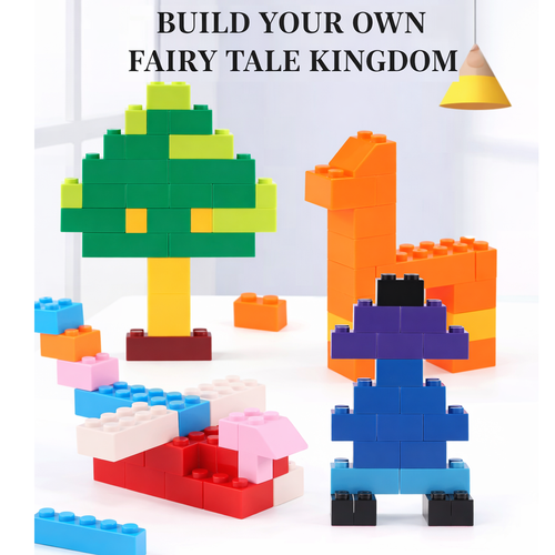 Building block set, ABS plastic, DIY building block assembly toy, children's gift.
