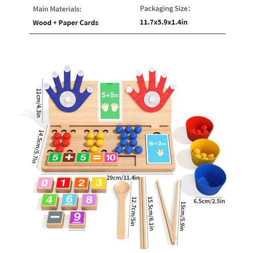Montessori Finger Math (Educational Toy for Early Childhood Development)