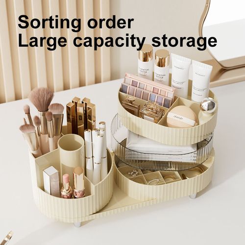 Multifunctional Rotating Makeup Organizer