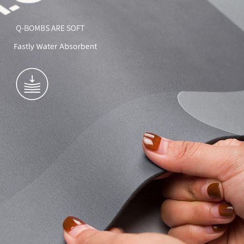 Printed Diatomaceous Earth & PVC Bath Mat – Non-Slip, Highly Absorbent, Quick-Drying()