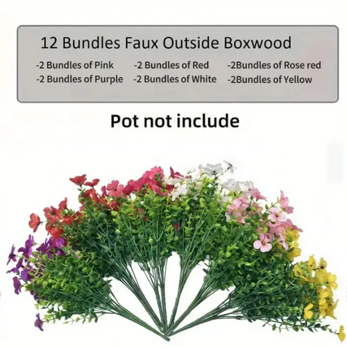 8-Color Artificial Flower Set