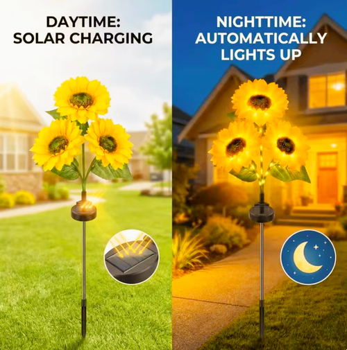 Solar  Sunflower Lights