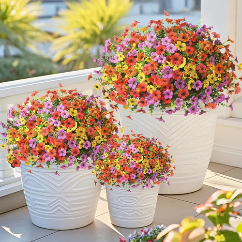 8-Color Artificial Flower Set