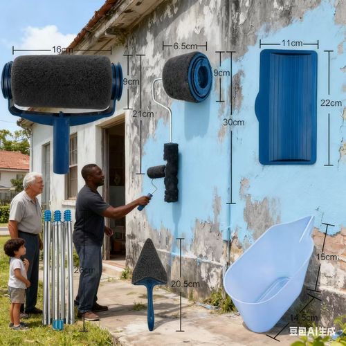 Paint Roller Brush Painting Handle Tools