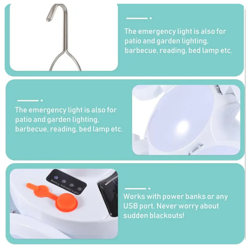 Solar Powered LED  Light Bulb