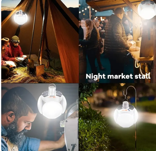 Solar Powered LED  Light Bulb