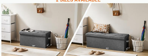 Foldble Storage Bench