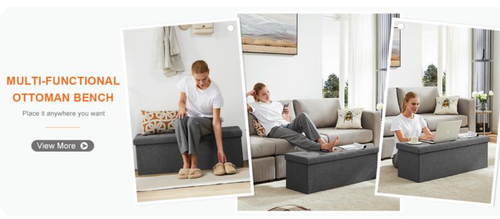 Foldble Storage Bench