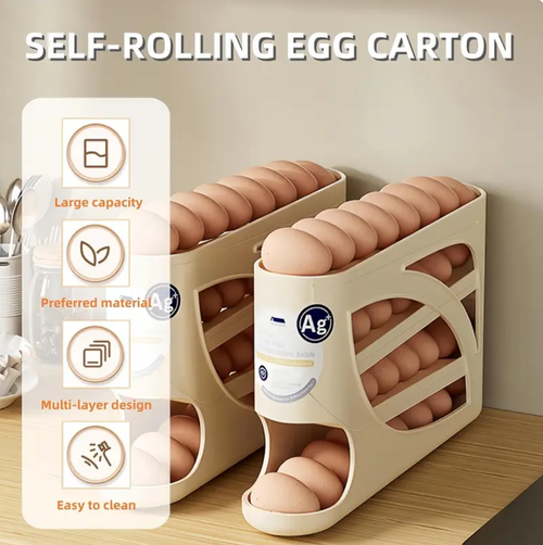 4 Layer Rolling Egg Rack