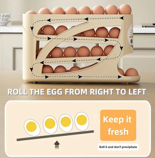 4 Layer Rolling Egg Rack