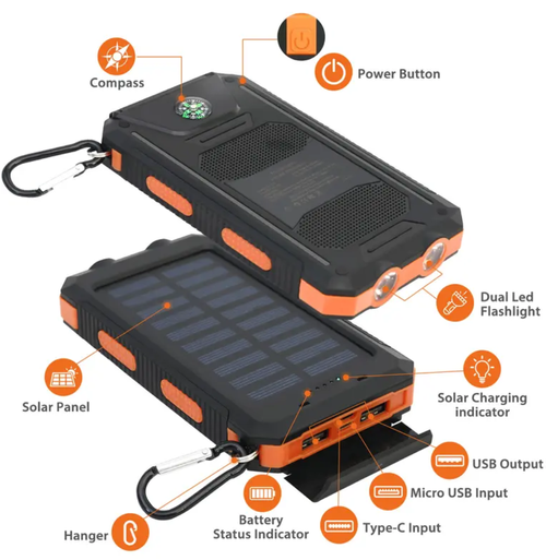 Portable Solar Charger Power Bank