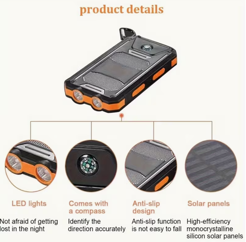 Portable Solar Charger Power Bank