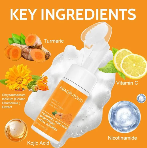 Turmeric Soap & Cleansing Pad & MousseCleanser Set