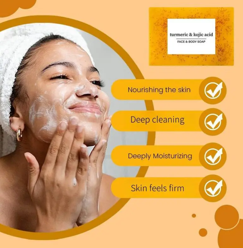 Turmeric Soap & Cleansing Pad & MousseCleanser Set