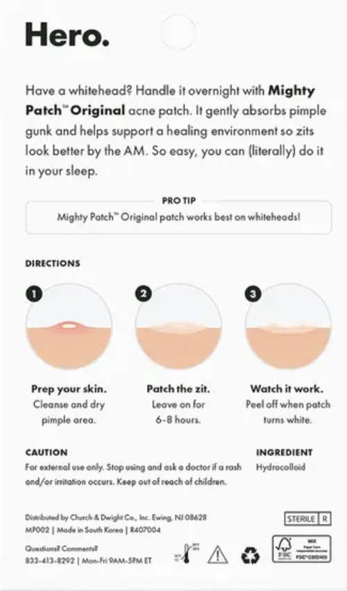 Mighty Patch  72 Count&Three Packs