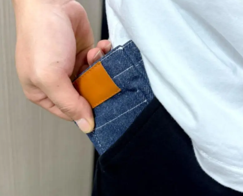 Pocket Pants Mini Jeans Wallet Slim Compact