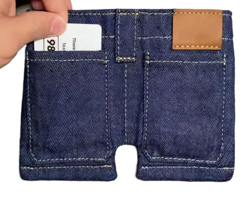 Pocket Pants Mini Jeans Wallet Slim Compact
