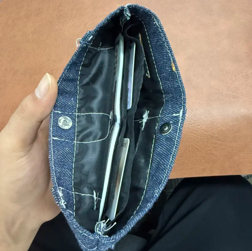Pocket Pants Mini Jeans Wallet Slim Compact