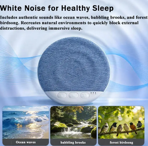 Thin Pillow Speaker with Built-In Sleep Sounds