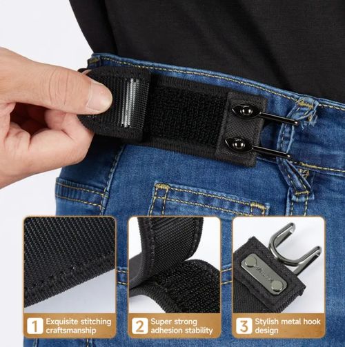 HAILTH Tactical Metal Hook Elastic Belt