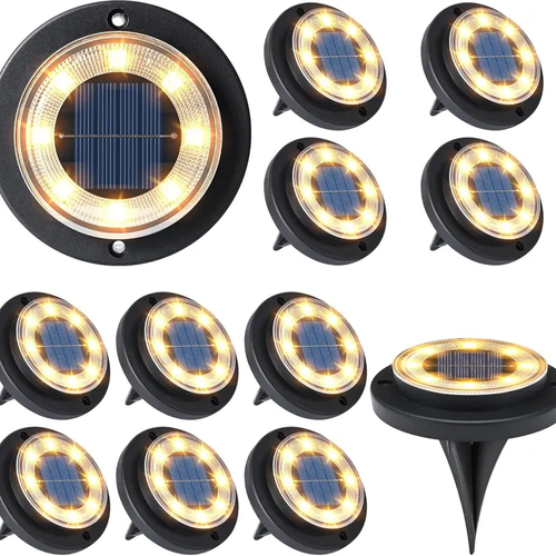 ✨Solar Ground Lights ✨Total 4 Pcs✨Warm light