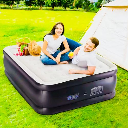 ✨Air Mattress&Queen Size%With Air Pump.