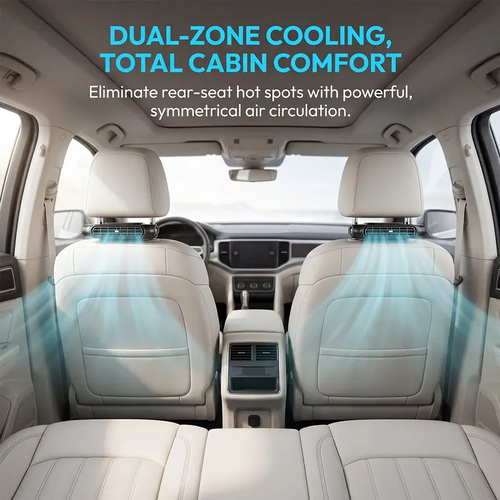 Adjustable Car Headrest Fan