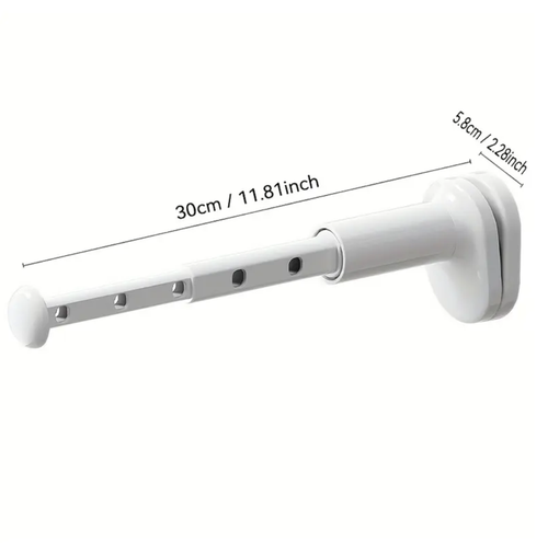 Foldable Travel Clothes Drying Rack with Adjustable Tension Rod