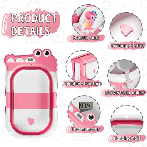 Foldable Baby Bath Tub Set