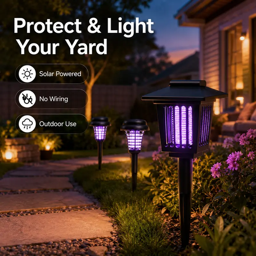 Solar Mosquito Zapper Light