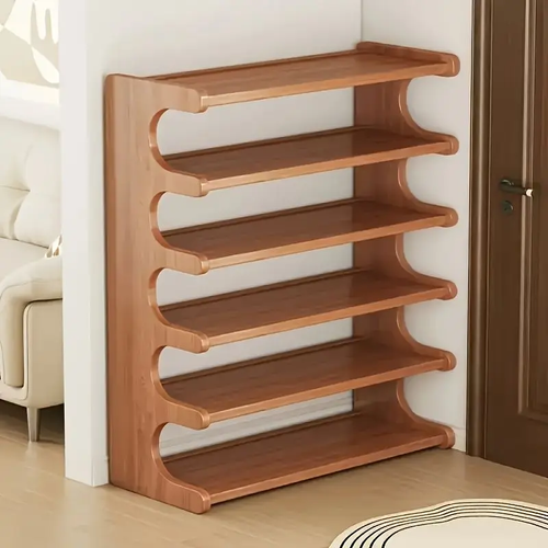 5 Tier Bamboo Shoe Rack Tower