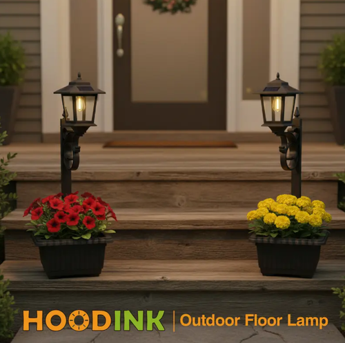 2 In 1 Outdoor Solar Post Light