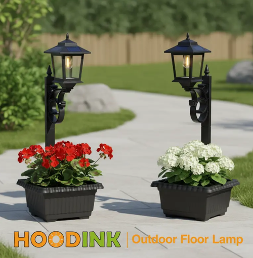2 In 1 Outdoor Solar Post Light