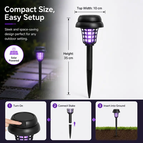 Solar Mosquito Zapper Light